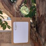 Sustainable conference, meeting and event lanyard made of simple ball chain
