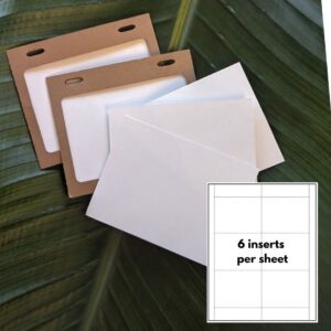 Printable nametag inserts for 4" x 3" name badge holders