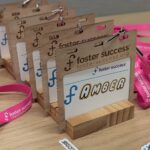 Reusable, plastic-free laser branded event nametags for non-profit philanthropy event