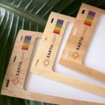 Branded full-color print logo on plastic-free 4.25" x 6" name badge holders of sustainable events